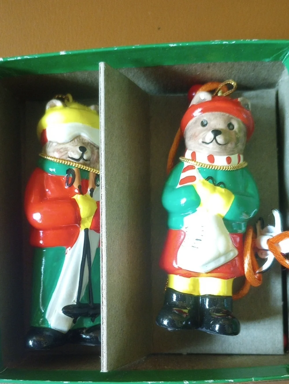 NIB Billy & Buffy Bear Ornaments/ Figures.  Lynn's Kin, Cannon Falls Hollow 80s